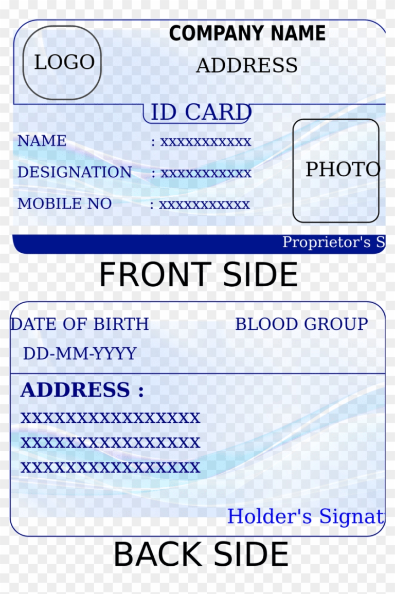 Free Printable Id Cards