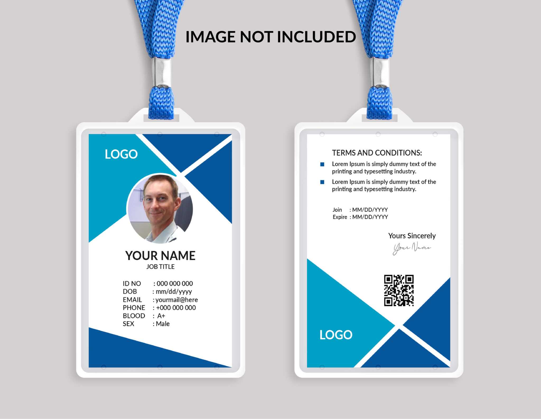 Employee id card vertical template free download - rubylaha
