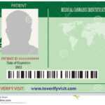 Identification Card Patient Marijuana Stock Vector In Mi6 Id Card Template