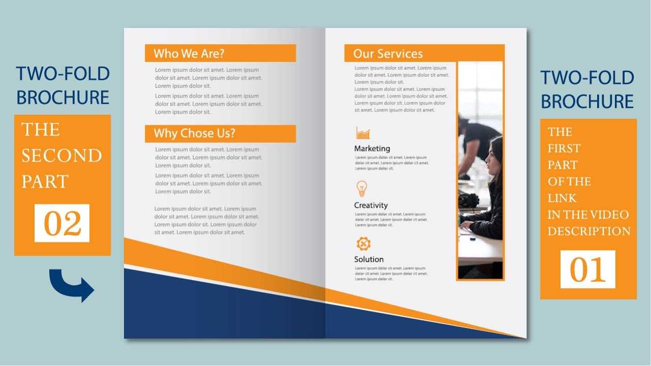 Illustrator Tutorial – Two Fold Business Brochure Template Part 02 Regarding 2 Fold Brochure Template Free