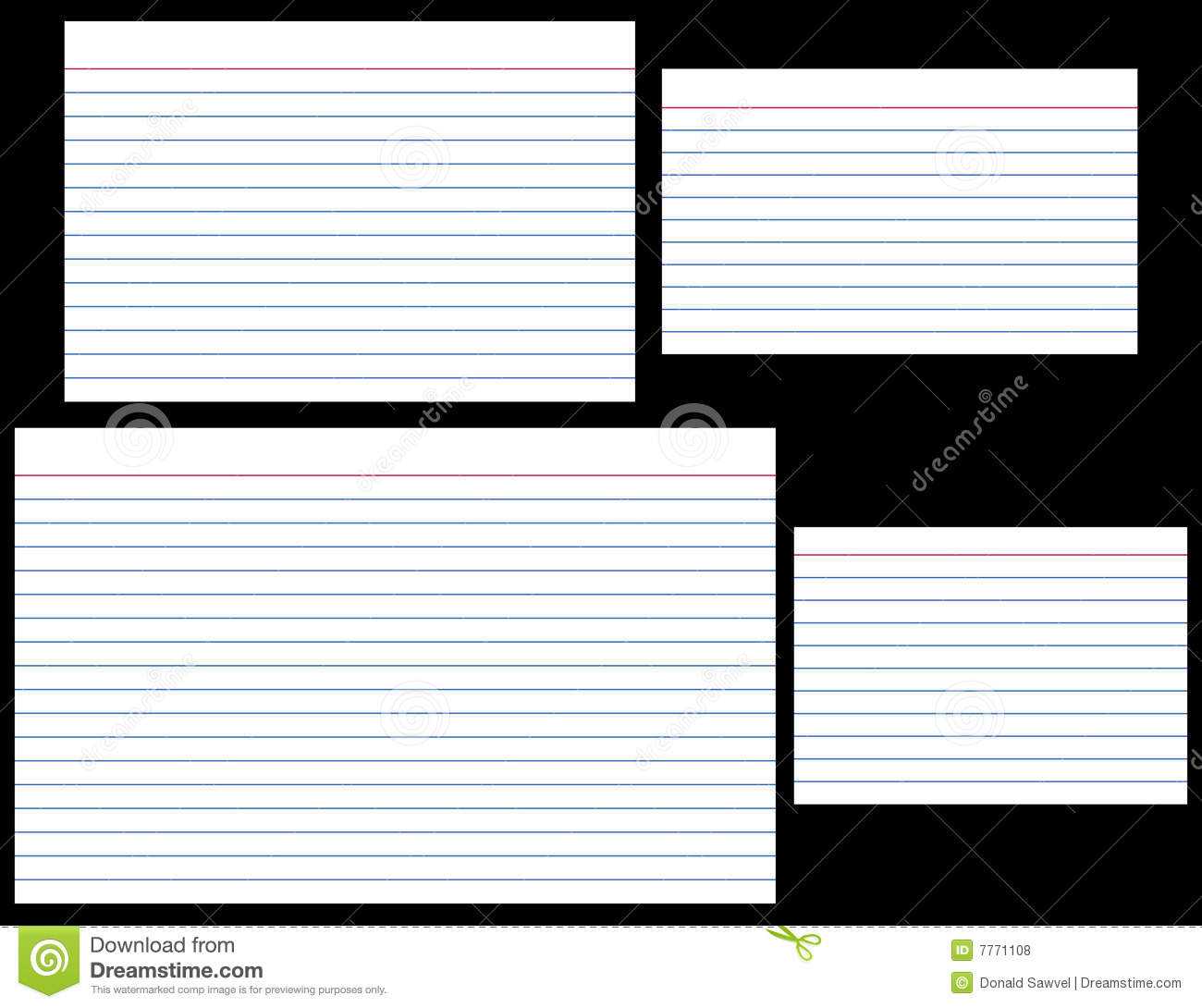 Index Cards Stock Vector. Illustration Of Card, Note, Blank Throughout 3 X 5 Index Card Template