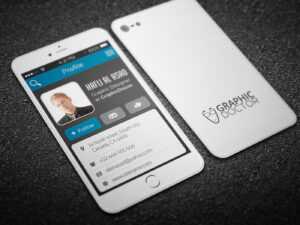 Iphone Business Card Template On Behance inside Iphone Business Card Template