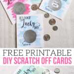 It's Your Lucky Day! Free Diy Scratch Off Cards – The Crazy Throughout Scratch Off Card Templates