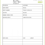 Job Card Sample Doc Vehicle Service Report Forms Ncr Regarding Service Job Card Template