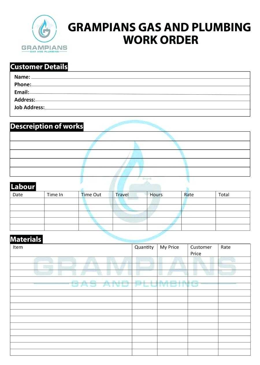 Mechanic Job Card Template Best Business Templates