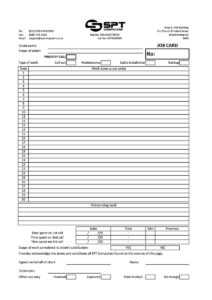 Job Card Template - Oflu.bntl inside Sample Job Cards Templates