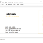 Kate Spade Business Card Template For Google Docs – Stand With Google Docs Business Card Template