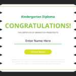 Kindergarten Diploma Certificate Template – Download Free In Small Certificate Template