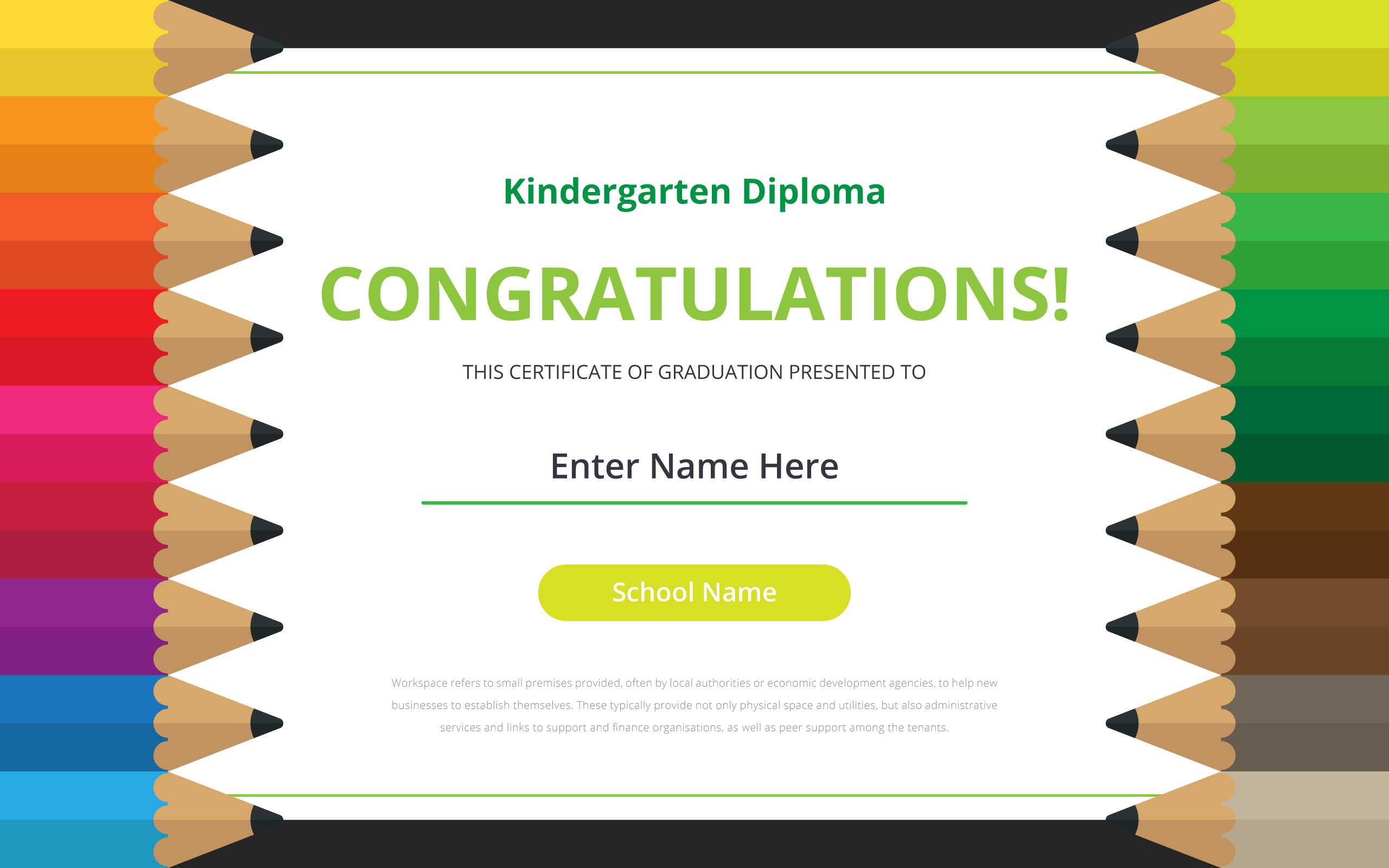 Kindergarten Diploma Certificate Template – Download Free In Small Certificate Template