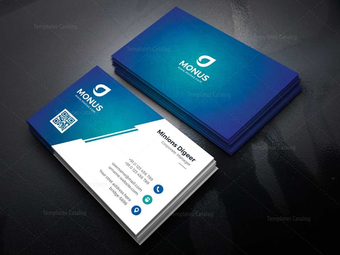 Lagoon Professional Corporate Business Card Template 000946 Regarding Professional Name Card Template