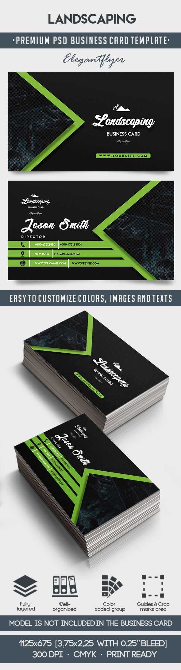 Landscaping – Business Card Templates Psd With Landscaping Business Card Template