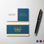 Lawyer Business Card Template Pertaining To Lawyer Business Cards Templates