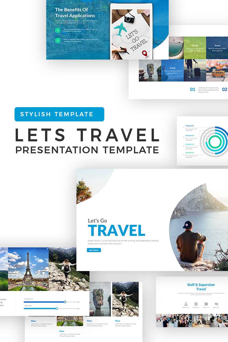 Lets Travel Powerpoint Template In Tourism Powerpoint Template