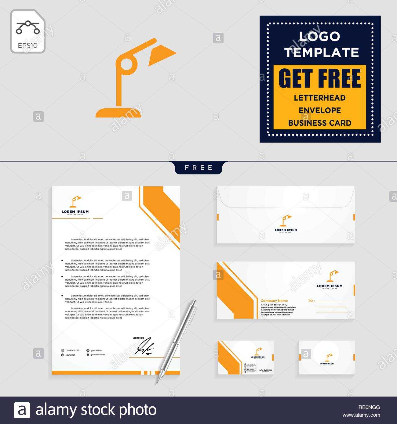 Light Interior Logo Template, Vector Illustration And With Regard To Business Card Letterhead Envelope Template