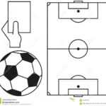 Line Art Soccer Ball, Field, Referee Card Icon Set. Stock Throughout Soccer Referee Game Card Template