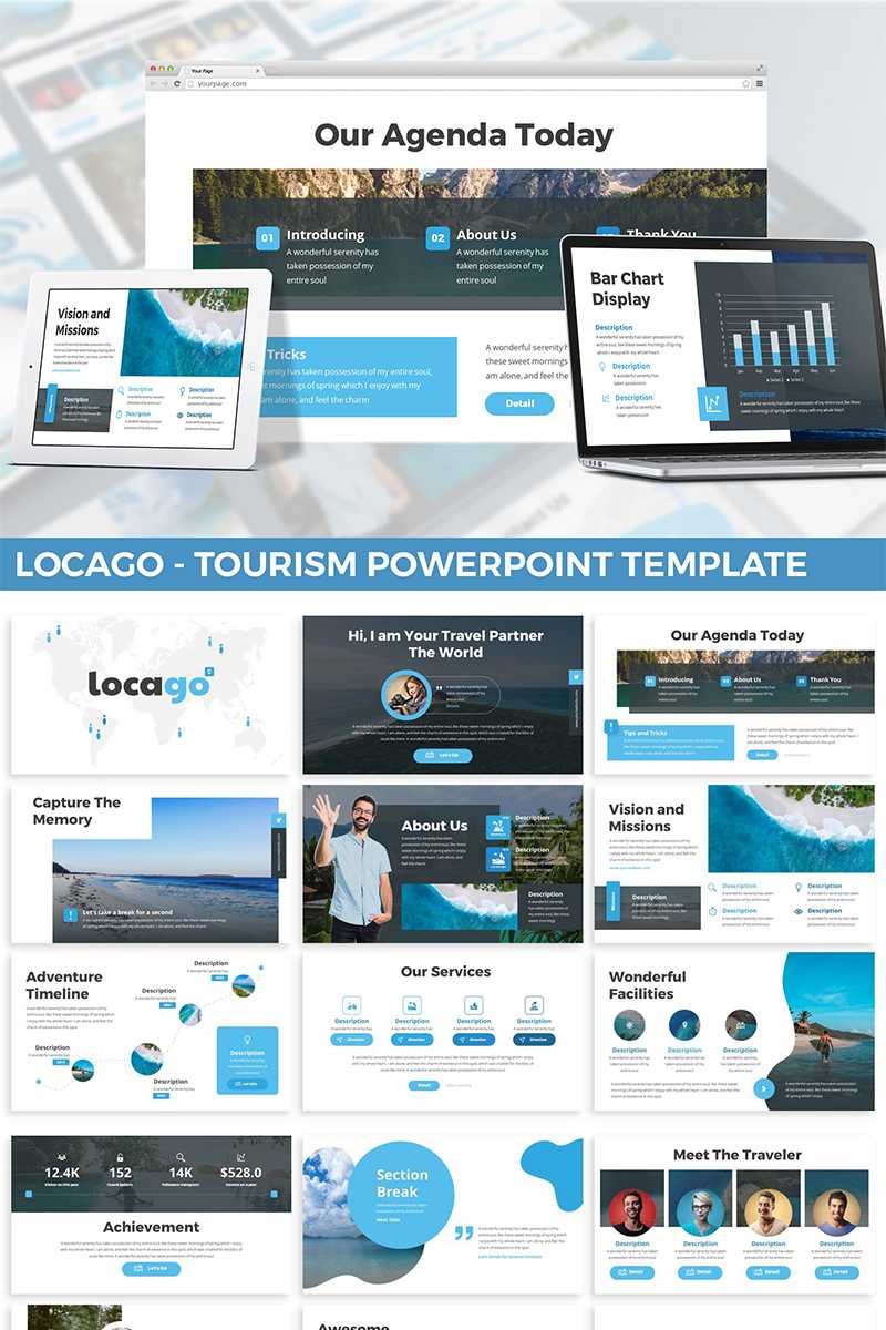 Locago – Tourism Powerpoint Template Intended For Tourism Powerpoint Template
