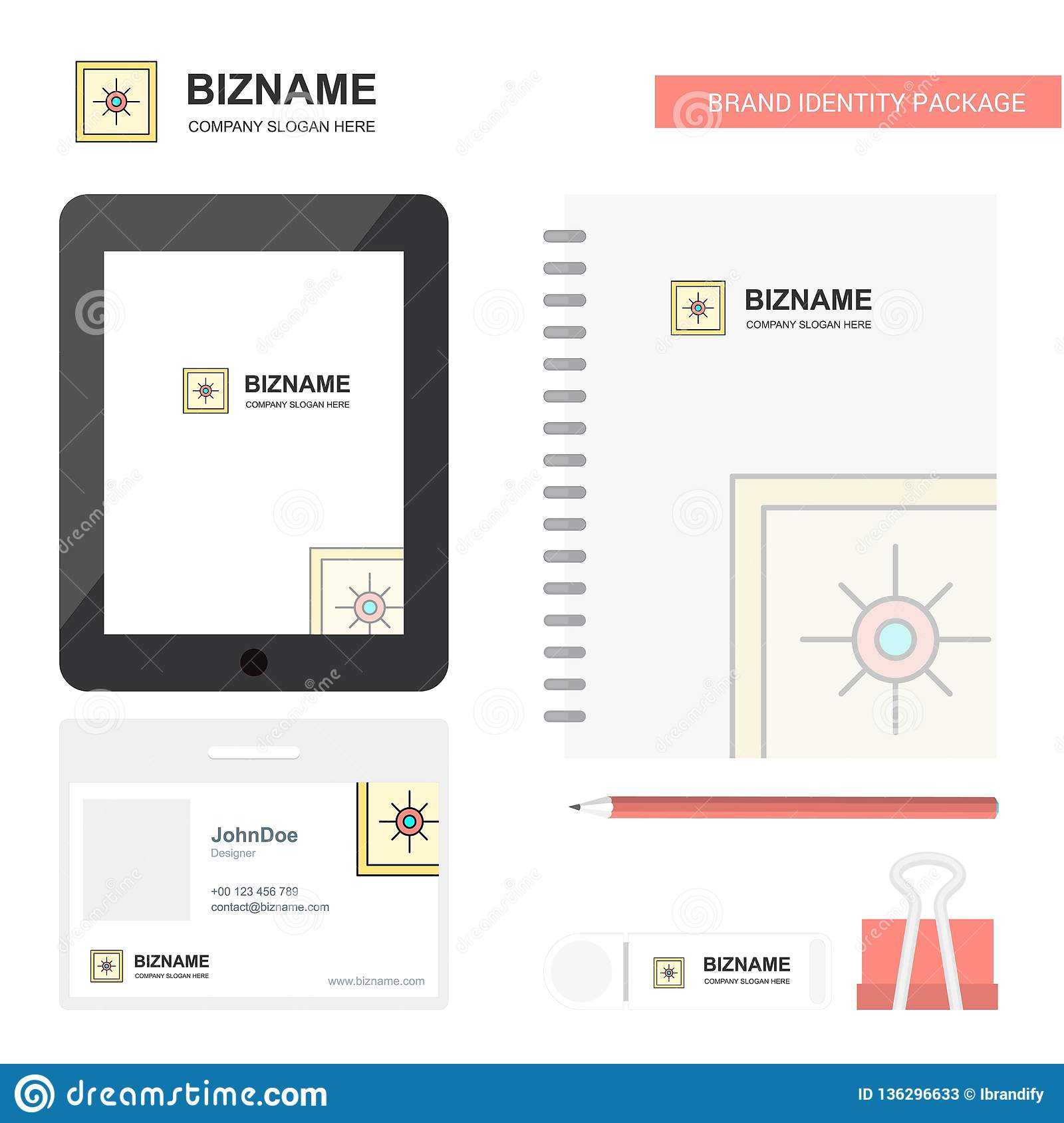 Locker Business Logo, Tab App, Diary Pvc Employee Card And With Pvc Card Template