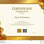 Luxury Certificate Template With Elegant Border Frame In Elegant Certificate Templates Free