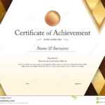 Luxury Certificate Template With Elegant Border Frame Regarding Elegant Certificate Templates Free