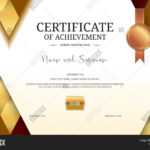 Luxury Certificate Vector & Photo (Free Trial) | Bigstock Within Elegant Certificate Templates Free