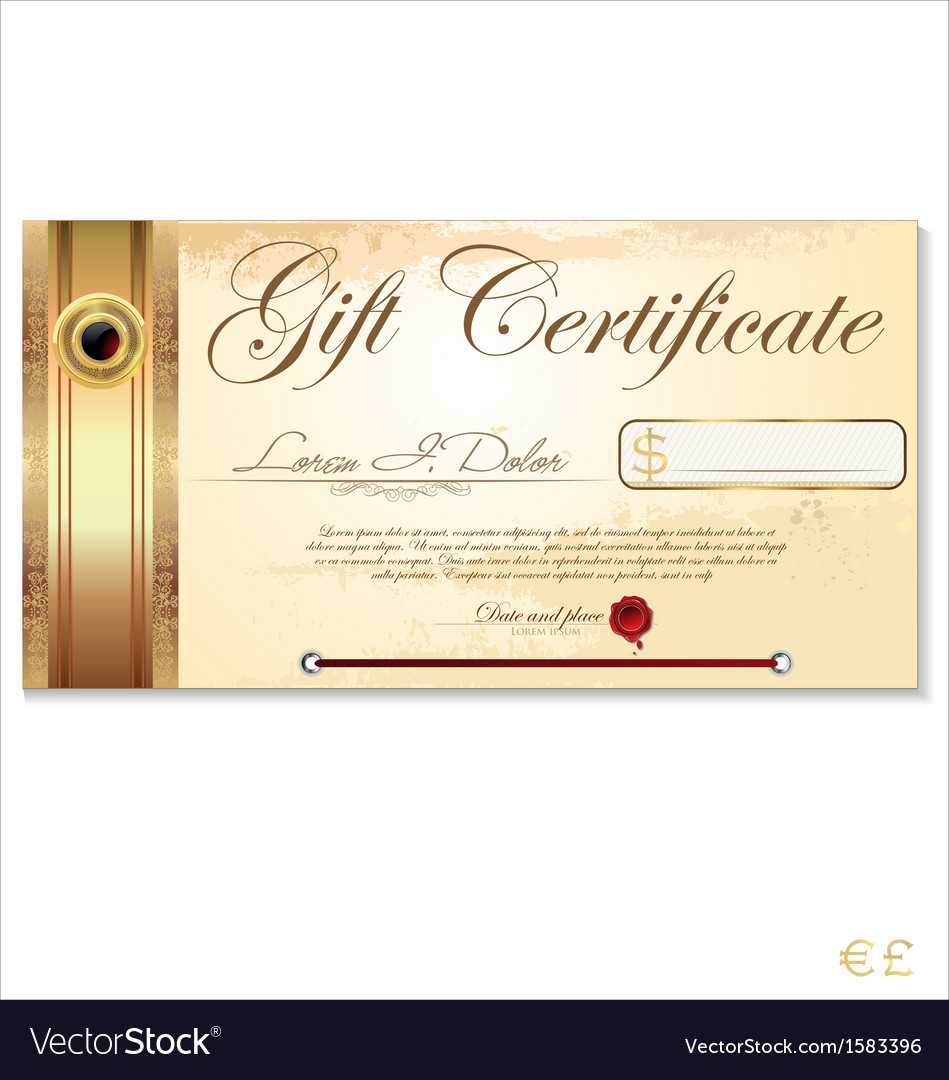 Luxury Gift Certificate Template Pertaining To Restaurant Gift Certificate Template