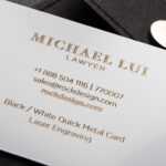 Luxury Metal Law Firm Free Black And White Business Card Within Legal Business Cards Templates Free