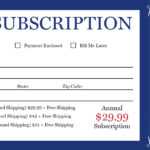 Magazine Subscription Card Template ] – How To Integrate Intended For Magazine Subscription Gift Certificate Template