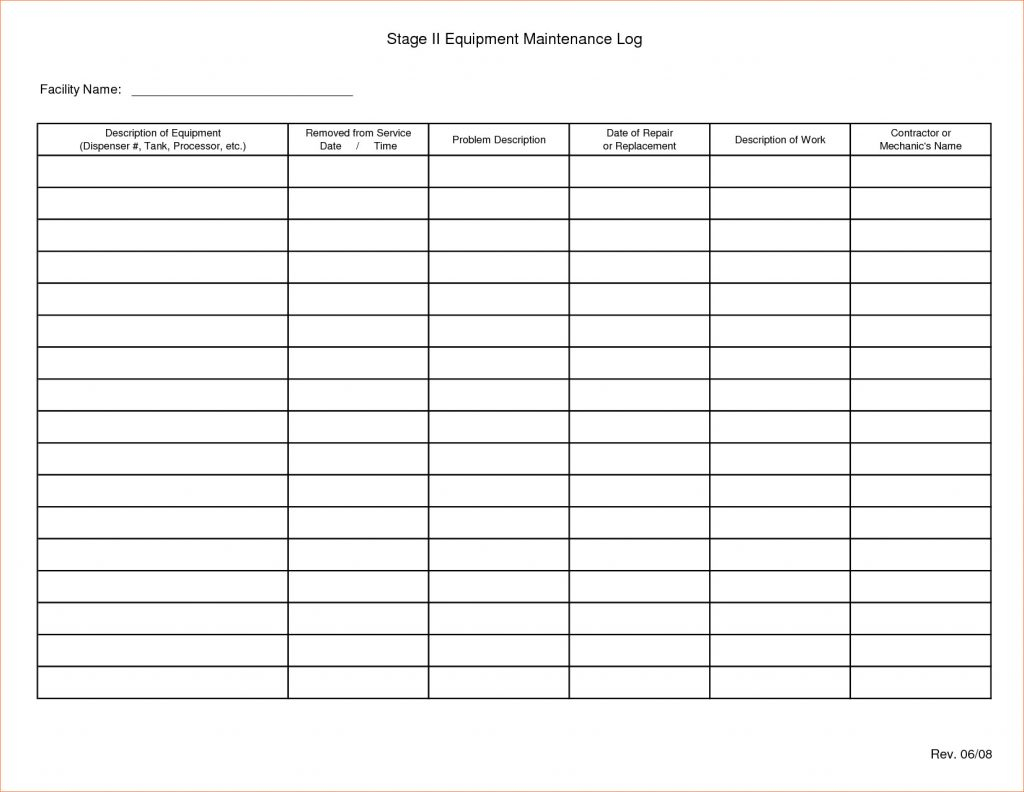 Maintenance T Template Schedule Excel Free Format Building Intended For Mechanic Job Card Template