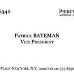 Make Patrick Bateman's Business Card – Youtube Intended For Paul Allen Business Card Template