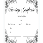 Marriage Certificate - Fill Online, Printable, Fillable inside Certificate Of Marriage Template