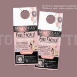 Mary Kay Door Hangers On Behance With Regard To Mary Kay Business Cards Templates Free