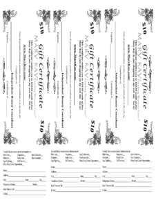 Mary Kay Gift Certificate - Fill Online, Printable, Fillable intended for Mary Kay Gift Certificate Template