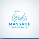 Massage And Chiropractic Absrtract Vector Sign, Symbol Or With Chiropractic Travel Card Template