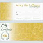 Massage Certificate Template | Spa, Massage Gift Certificate In Spa Day Gift Certificate Template