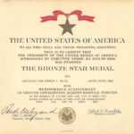 Medals In Army Good Conduct Medal Certificate Template