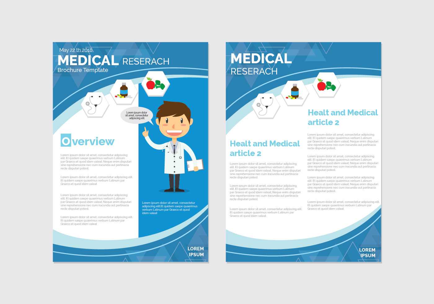 Medical Brochure Free Vector Art – (285 Free Downloads) Intended For Healthcare Brochure Templates Free Download