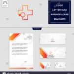 Medical Cross Logo Template Vector Illustration And Free With Business Card Letterhead Envelope Template