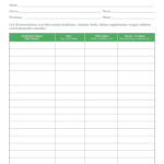 Medication List Form – Fill Online, Printable, Fillable Within Medication Card Template
