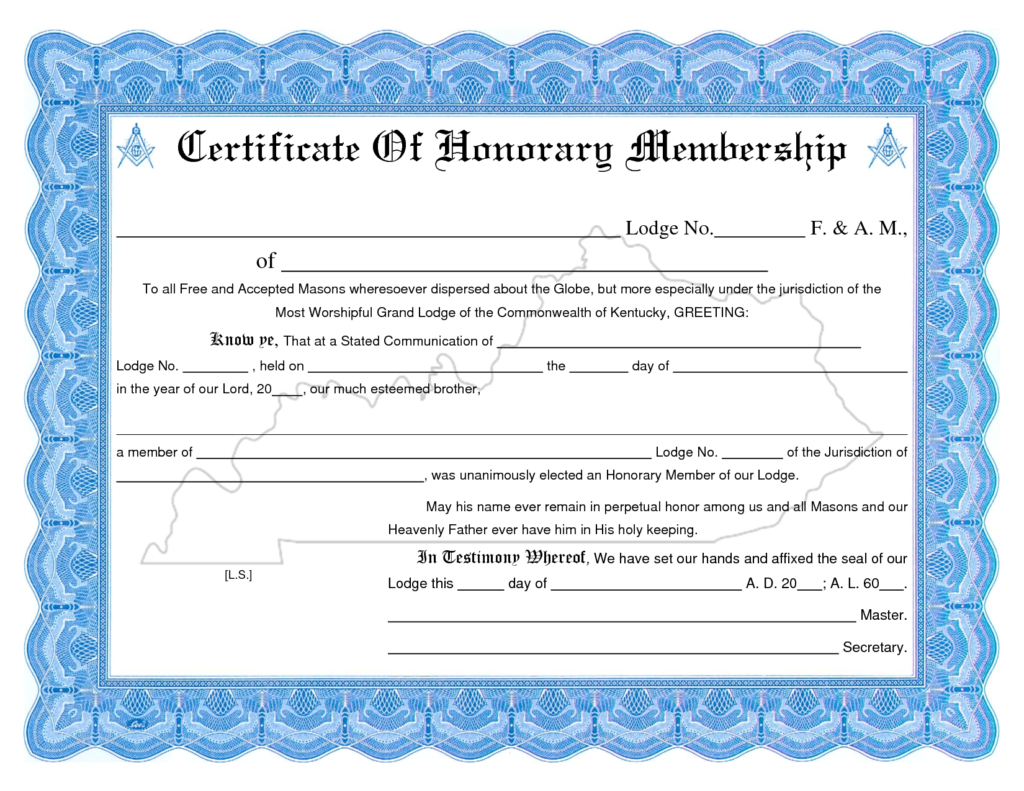 Membership Certificate Template | Certificate Templates Within Llc Membership Certificate Template