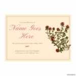 Memorial Cards For Funeral Template Printable – Printabler Inside Remembrance Cards Template Free