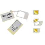 Micro Sim Card Cutting Template + 1 Adaptor Convert Mini Sim Card To  Micro Sim For Sim Card Cutter Template