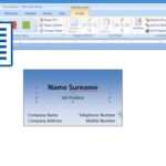 Microsoft Word – How To Make And Print Business Card 1/2 Inside Business Card Template For Word 2007
