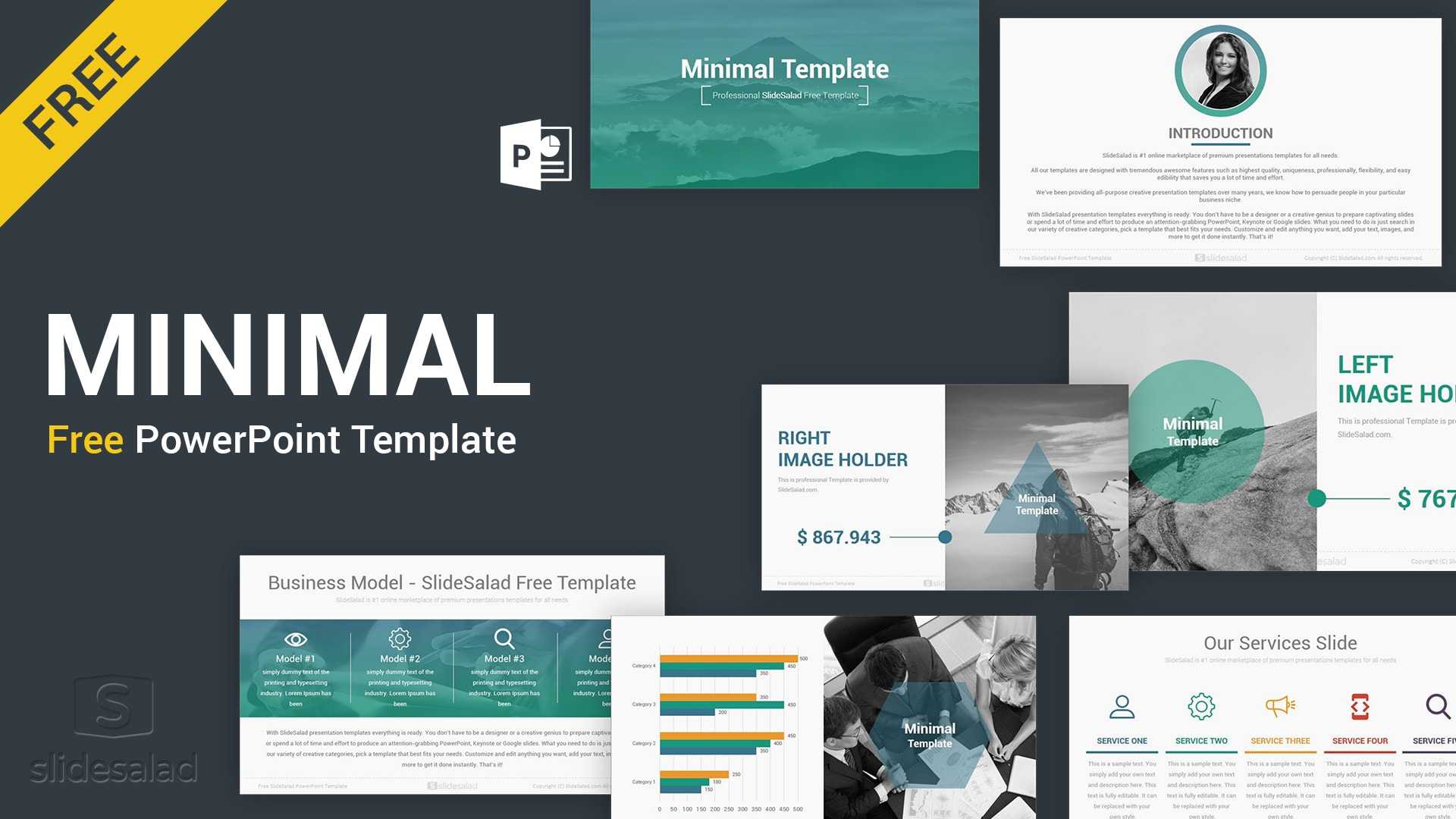 Minimal Free Download Powerpoint Template – Slidesalad With Regard To Powerpoint Slides Design Templates For Free