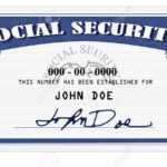 Mock Up Of A Social Security Card Done In Photoshop Within Social Security Card Template Photoshop