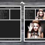 Model Comp Card Template Within Free Model Comp Card Template Psd