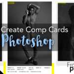 Model Comp Card With Adobe Photoshop + Free Template With Zed Card Template Free
