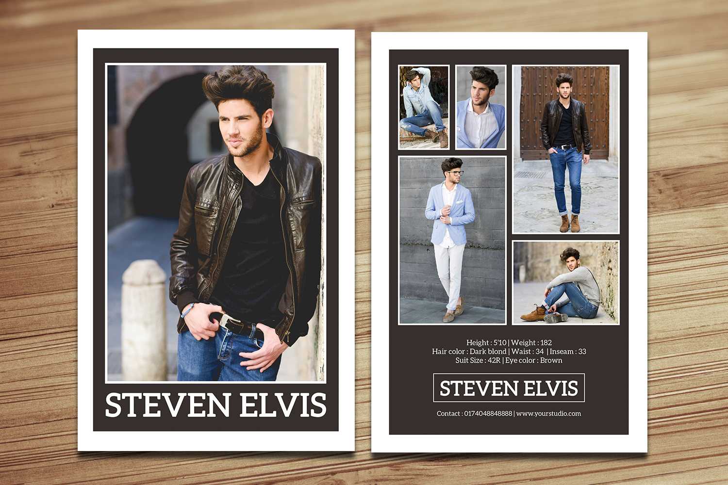 Model Comp Card / Zed Card Collections On Behance With Regard To Comp Card Template Download