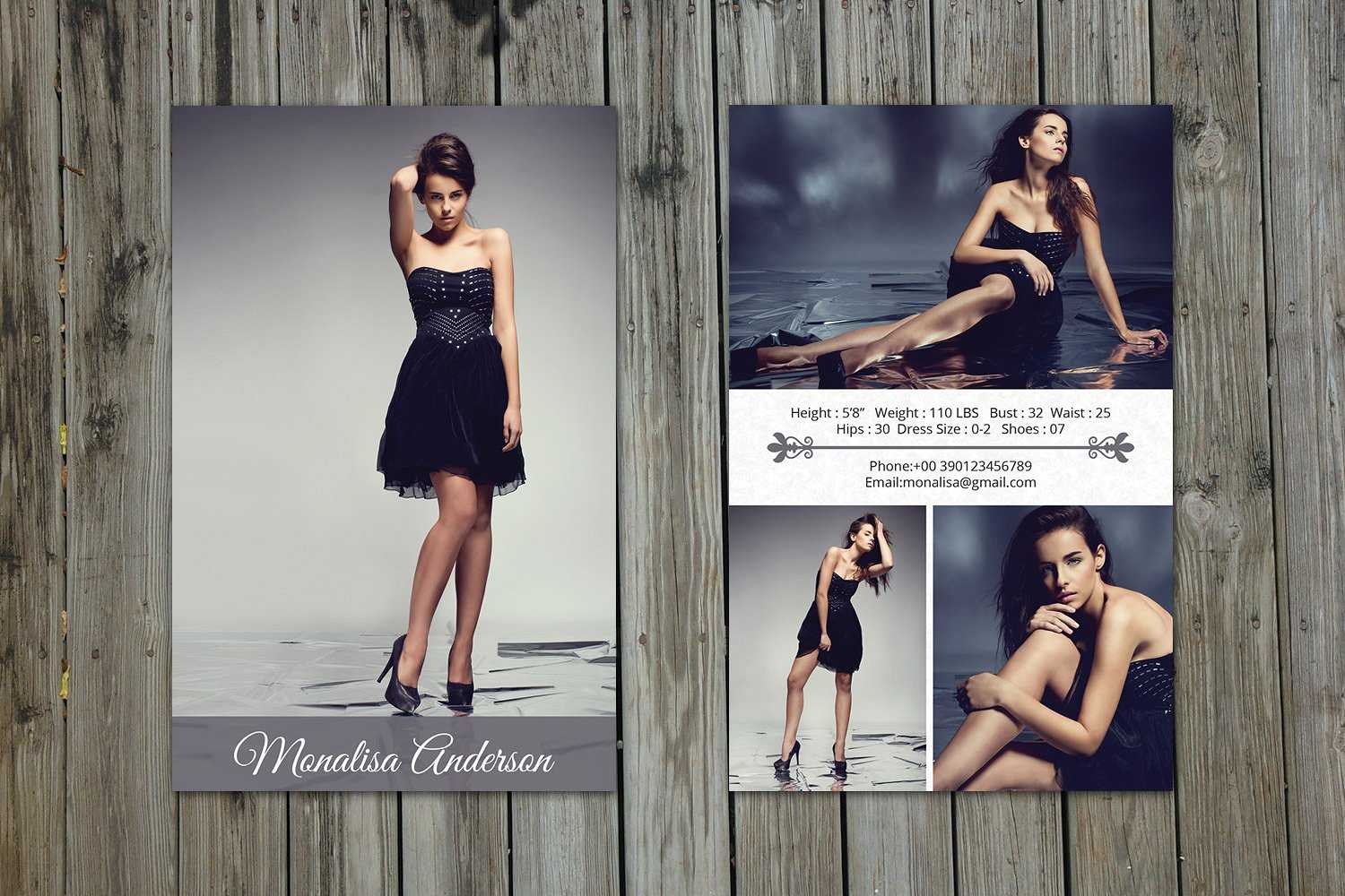 Modeling Comp Card Template – Sistec Pertaining To Comp Card Template Psd