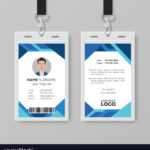 Modern Blue Id Card Design Template In Photographer Id Card Template