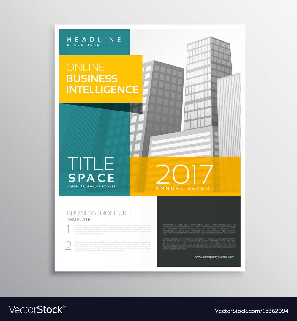 Modern Business Brochure Template Design In Clean With Online Brochure Template Free